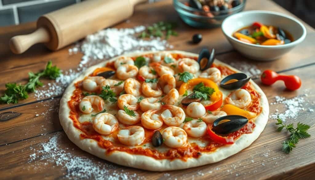 Homemade Seafood Pizza Techniques Homemade Seafood Pizza Techniques
