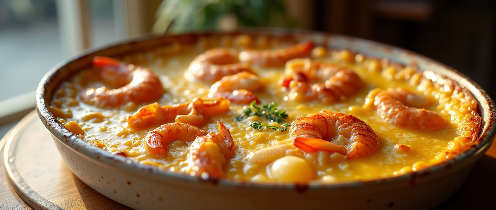 Creamy Seafood Gratin