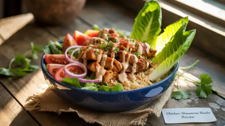 chicken shawarma bowls recipe